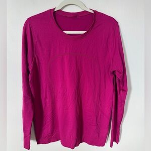 Lululemon Swiftly Relaxed long sleeve shirt Ripened Raspberry pink 12